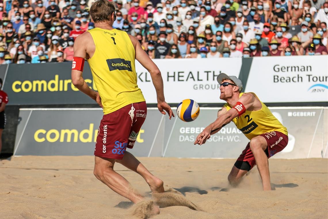 Favoriten gestürzt, aber im Finale gestoppt An Einsatz mangelte es Yannick Harms (rechts) und Philipp Arne Bergmann nicht. Zum Titel reichte es trotzdem nicht. Foto: @joernjoern