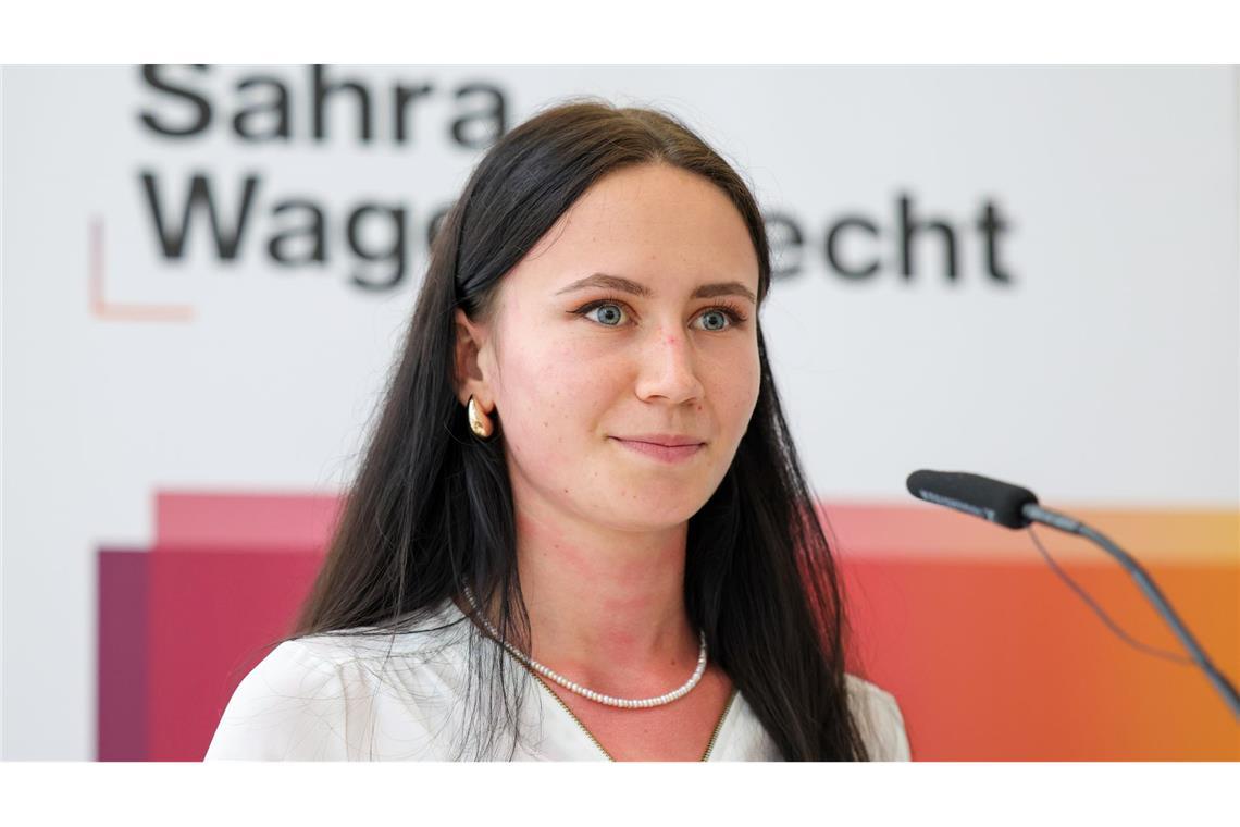 Anastasia Wirsing ist frischgewählte Bundesvorsitzende des BSW-Jugendbündnisses.