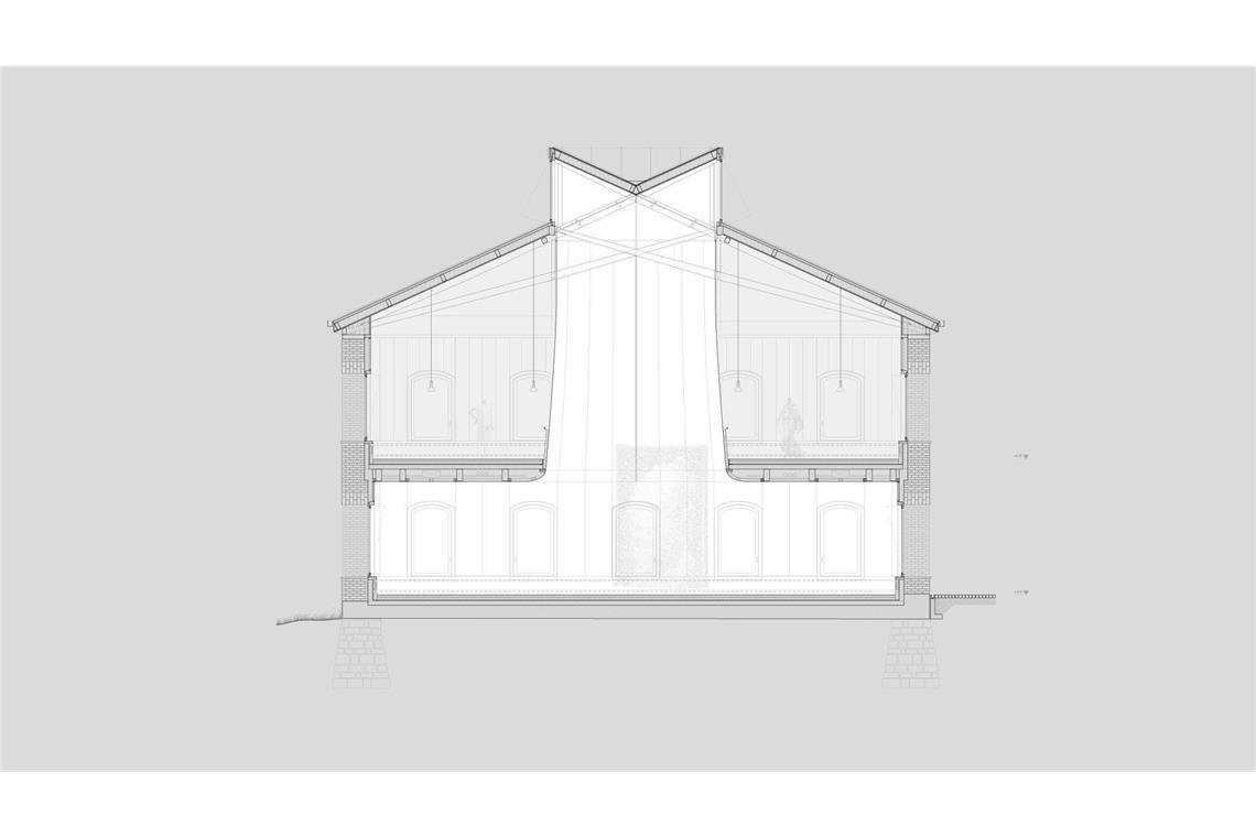 Angehende Stuttgarter Architekten gewinnen den Preis „Junge Hugos“ Anerkennung: Johannes Pfaff: Texlen. Die Revitalisierung einer alten Flachsspinnerei. Die neue Fabrik soll sich harmonisch ins Stadtbild einfügen. Ziegelsteine und Abfallstoffe werden wiederverwendet, Flachsfasern in der Architektur erlebbar gemacht. Universität Stuttgart,Institut für Raumkonzeption und Grundlagen des Entwerfens
