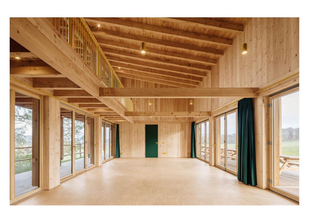 Anerkennung: Noch mehr Holz, ebenfalls in Sachsen: FRIDA ARCHITEKTEN Tobias Maisch  – Walderlebniszentrum Leupoldishain in Königstein (Sächsische Schweiz).