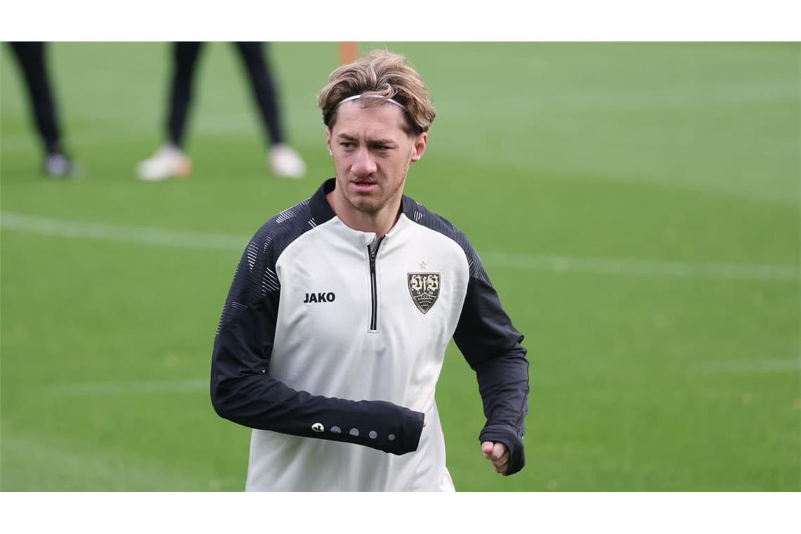 Angelo Stiller im Abschlusstraining