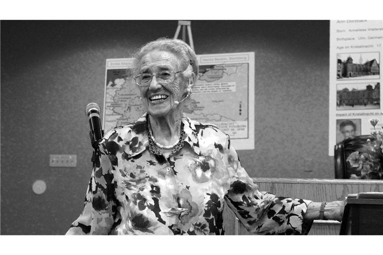 Ann Dorzback starb im Alter von 103 Jahren.
