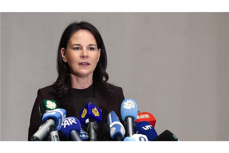 Annalena Baerbock schlägt als Reaktion auf die US-Zölle  eine Abgabe für Software-Aktualisierungen von Smartphones vor. (Archivbild)
