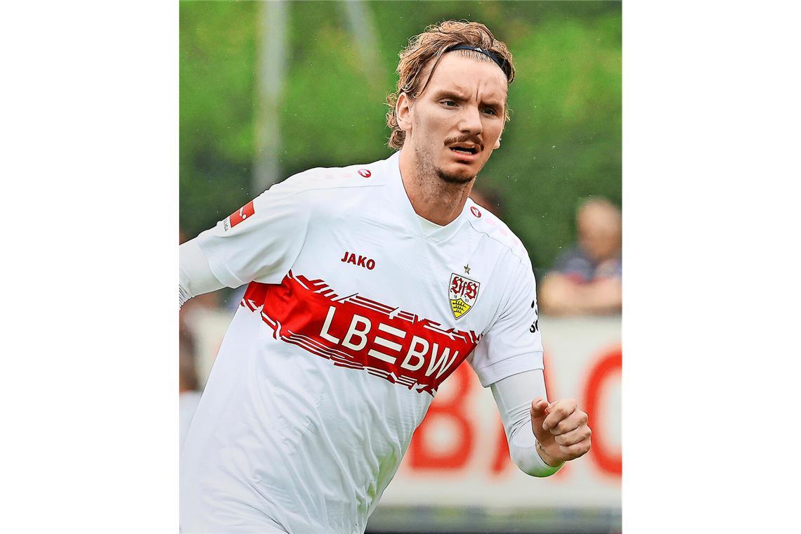 Ein grundsolider Auftritt Anspielstation im Angriffszentrum des VfB: Nick Woltemade
