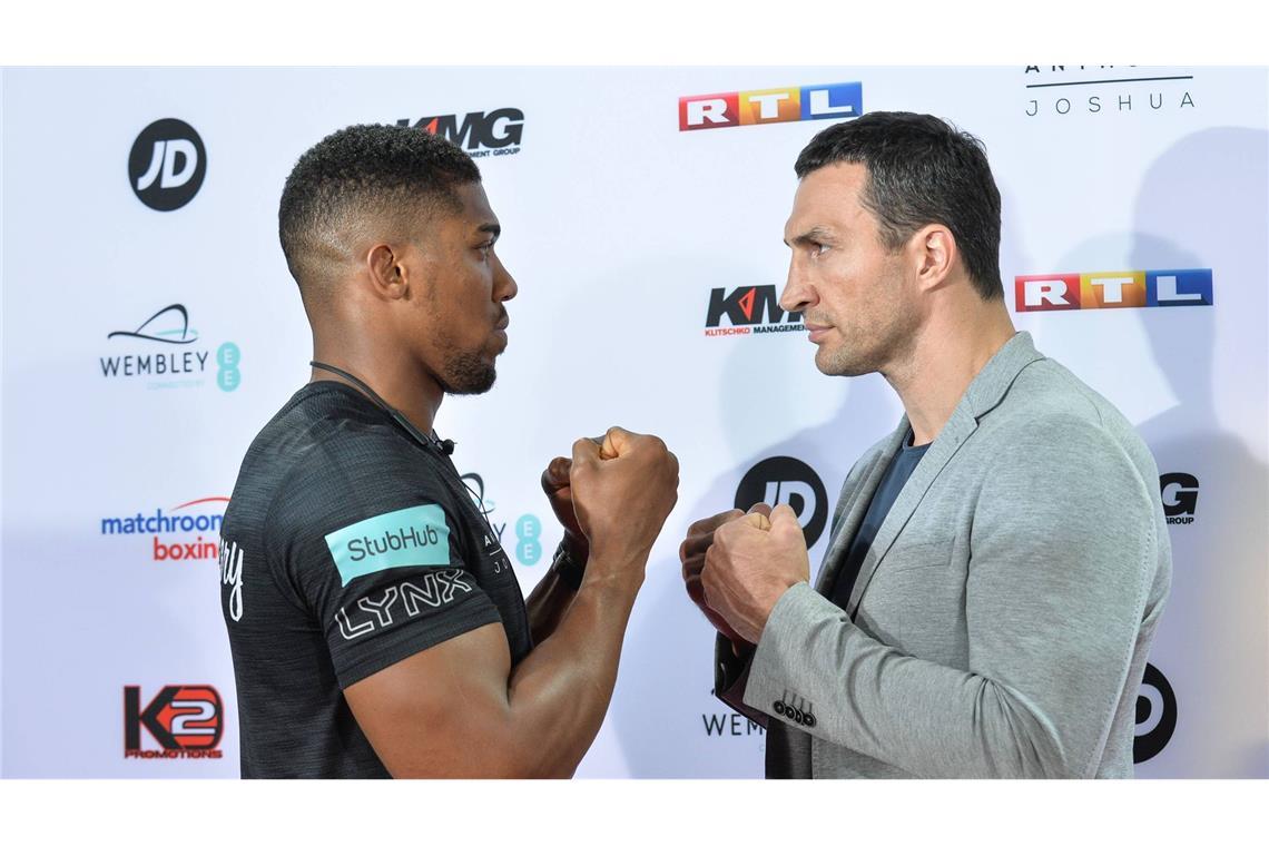 Anthony Joshua besiegte Wladimir Klitschko im Titelkampf im Jahr 2017.