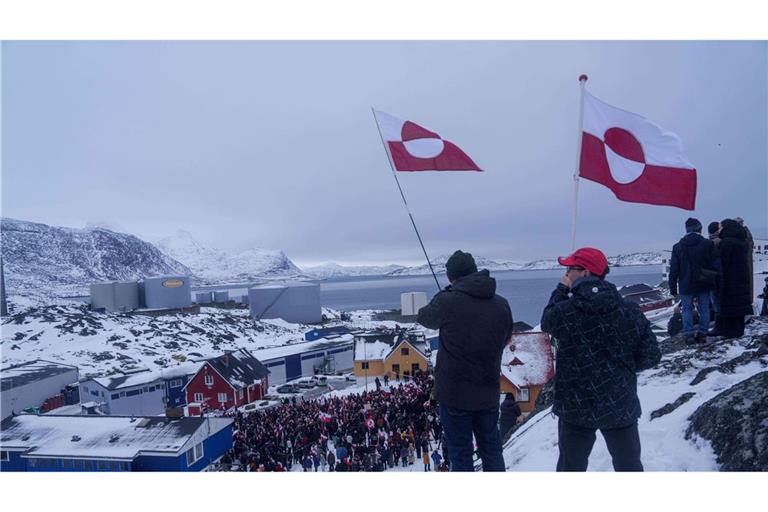 Anti-Trump-Demo in Grönland.