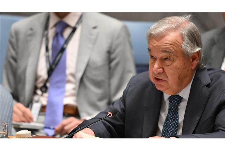 António Guterres setzt sich  für eine diplomatische Lösung des Iran-Konflikts ein. (Archivbild)