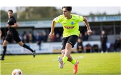 Arda Elmas traf beim 3:2-Sieg der Kickers-A-Junioren  gegen den FC Bayern München zwei Mal.    
Foto: Baumann