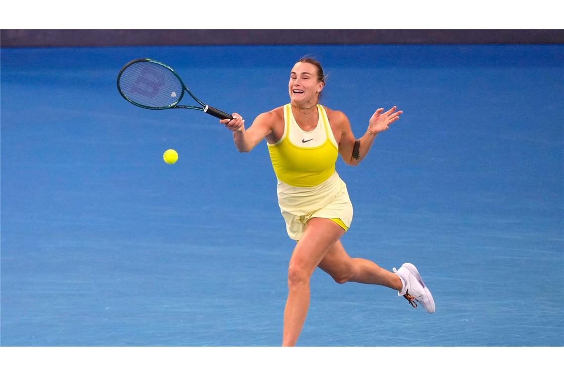 "Bedeutet die Welt": Keys feiert ersten Grand-Slam-Titel Aryna Sabalenka agierte im Finale der Australian Open zunächst fehlerhaft