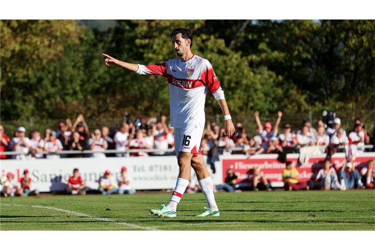 Atakan Karazor im Test gegen Heidenheim (3:0), in dem er ein Tor erzielte und eines einleitete.