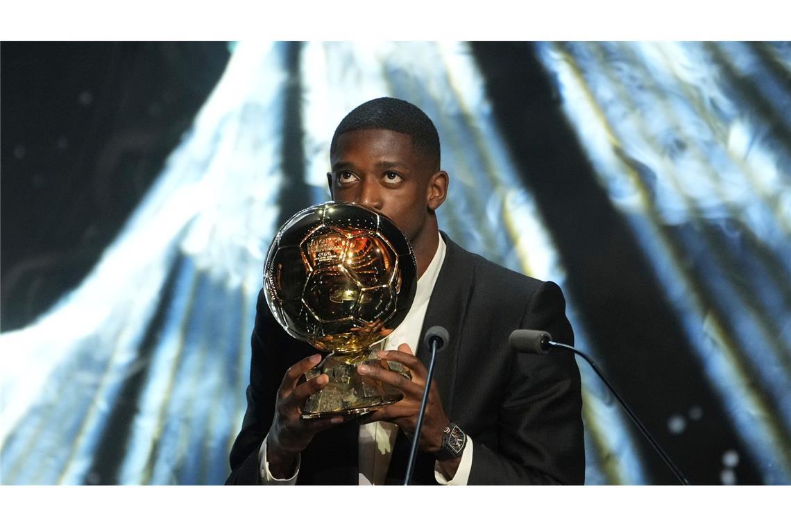 Tränen bei Dembélé: Ballon-d'Or-Gewinner zeigt große Gefühle Auch als Persönlichkeit gereift: Ausnahmefußballer Ousmane Dembélé.