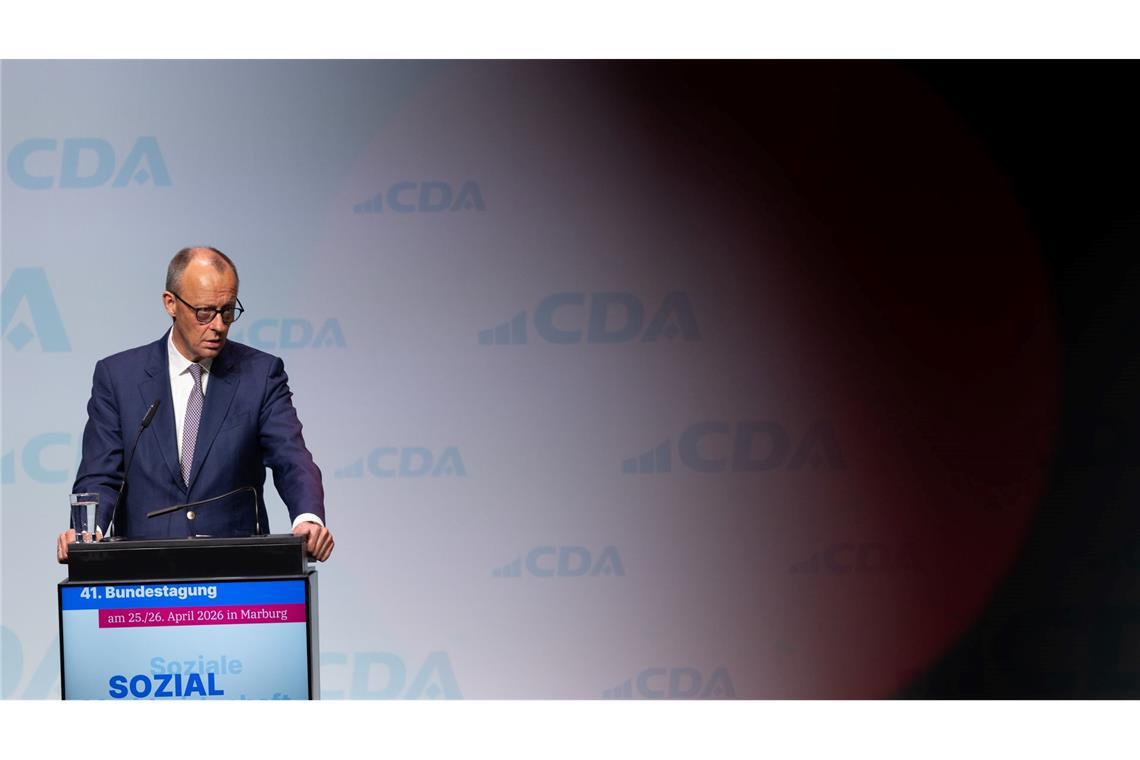 Auch an den Koalitionspartner wendet sich der Kanzler bei der CDA-Tagung.