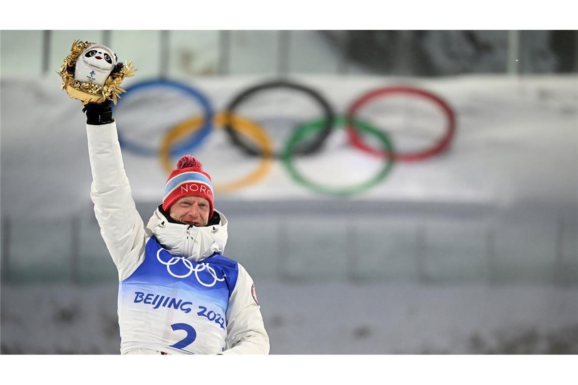 Abschied unter Tränen: Biathlon-Superstar Bö hört auf Auch bei Olympia war Johannes Thingnes Bö sehr erfolgreich.
