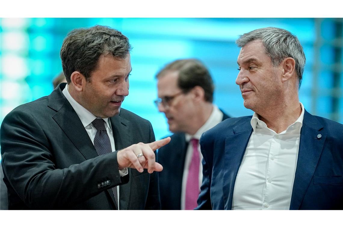 Auch Bundesfinanzminister Lars Klingbeil und Bayerns Ministerpräsident Markus Söder waren bei dem Treffen dabei.