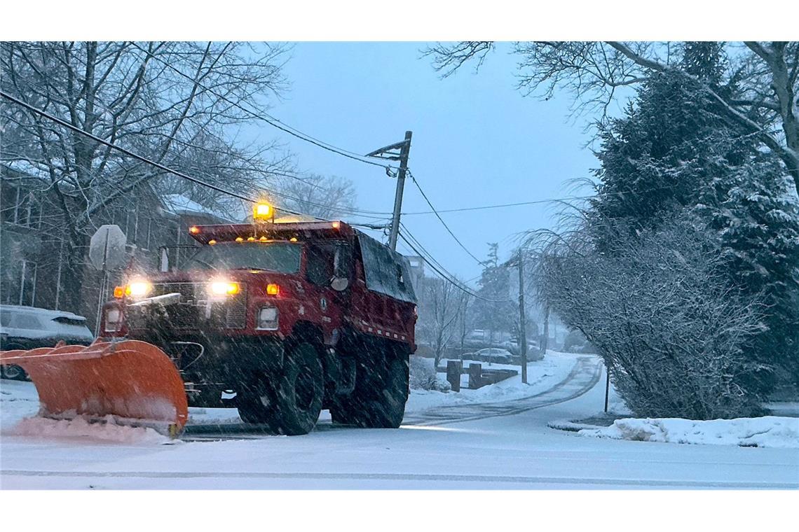 Auch der Bundesstaat New Jersey kämpfte mit den Folgen des heftigen Wintersturms.