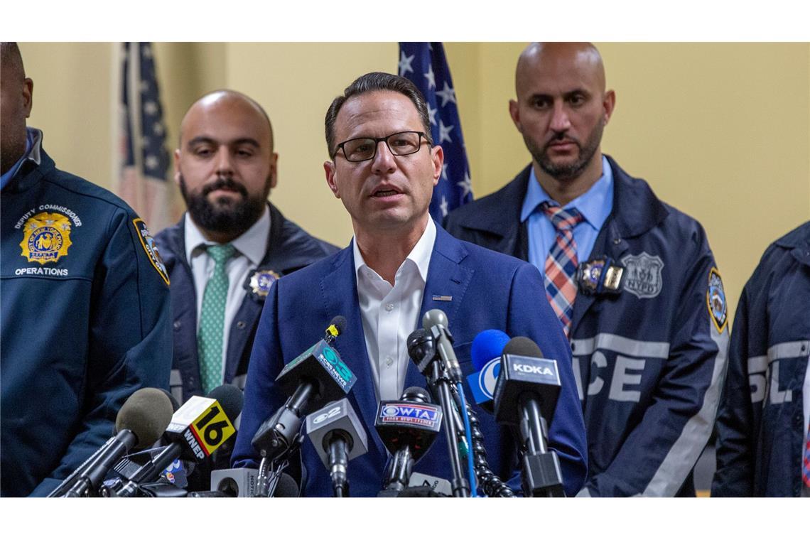 Auch der Gouverneur von Pennsylvania Josh Shapiro äußert sich zu dem Vorfall. (Archivbild)