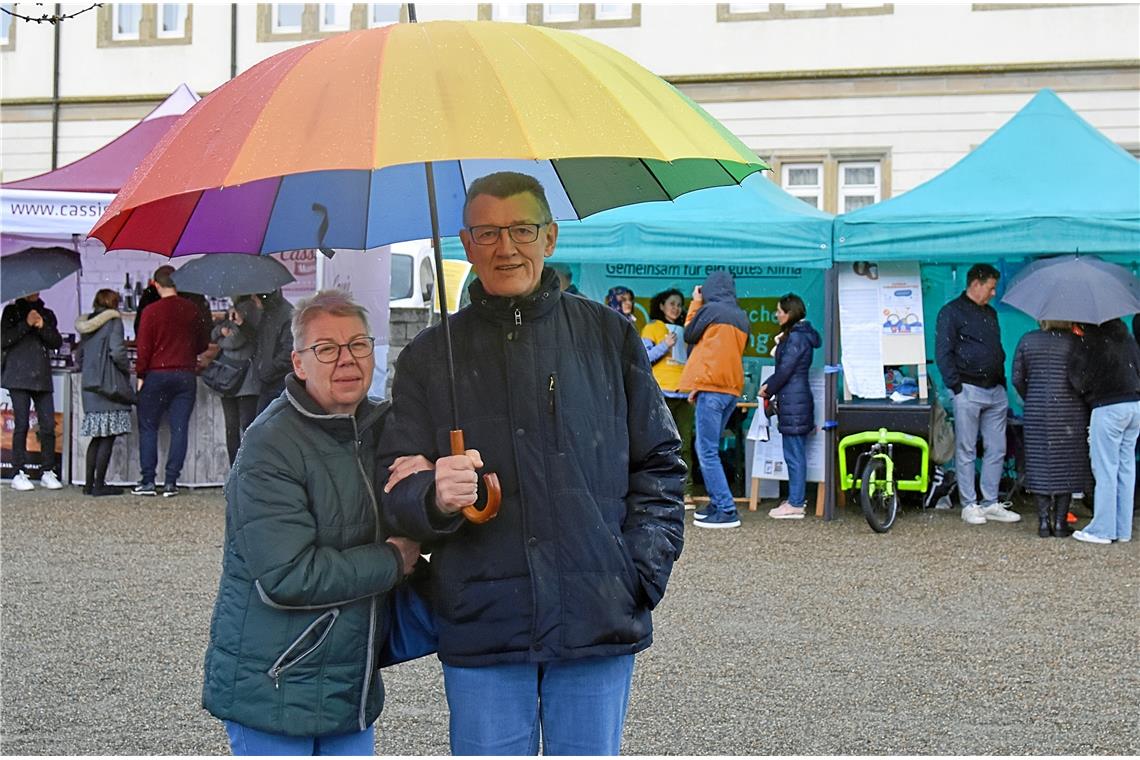 Auch der Regen konnte die Freude nicht trüben.