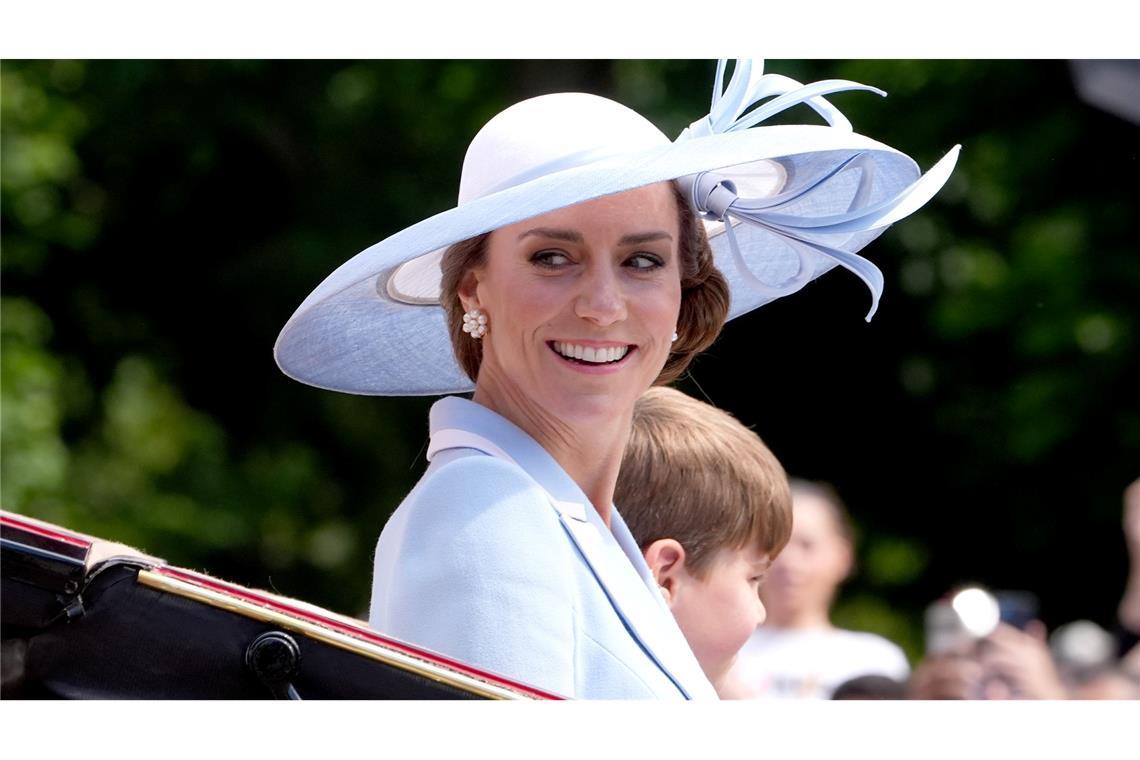 Auch die an Krebs erkrankte Prinzessin Kate nahm an der Parade teil.