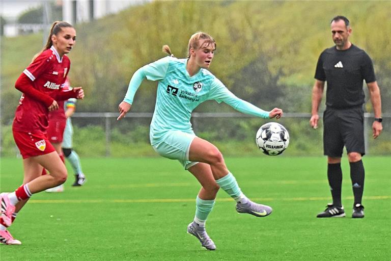 Auch die derzeit angeschlagene Charlette Sittner will am Sonntag gegen den TSV Frommern für die SGM am Ball sein. Foto: Tobias Sellmaier