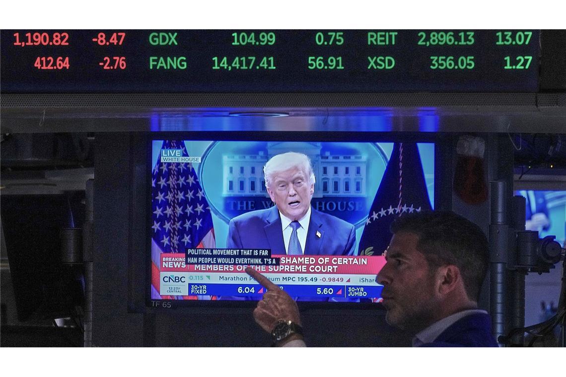 Auch die Zoll-Politik von Donald Trump wird Thema beim Besuch von Bundeskanzler Merz sein.