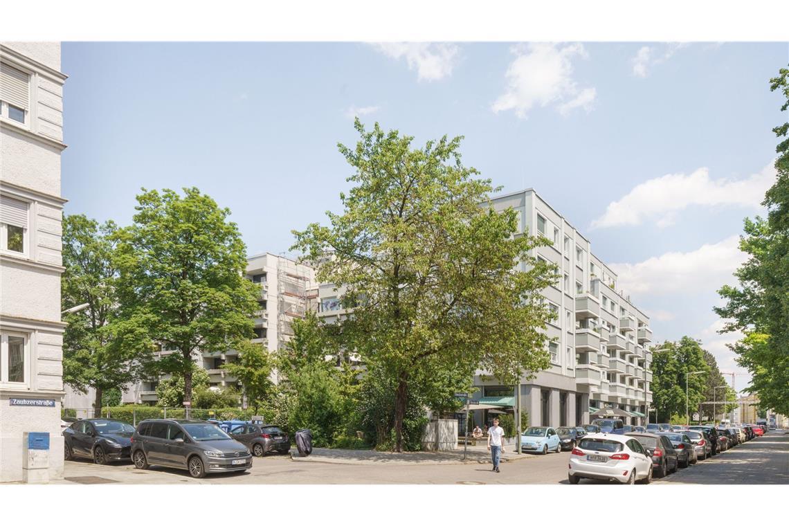 Drei Architekturpreise gehen nach Stuttgart und die Region Auch diese Anerkennung geht an das Architekturbüro Palais Mai aus München: Wohnbebauung Zaubzerstraße in München – ein Lückenschluss an einer Kreuzung wertet die Wohnsiedlung aus den 1970ern auf.