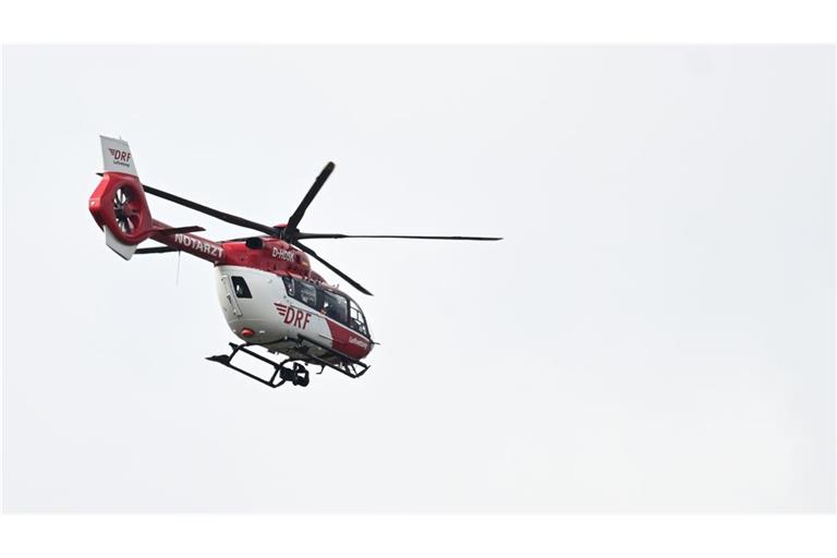 Auch ein Rettungshubschrauber war im Einsatz. (Symbolbild)
