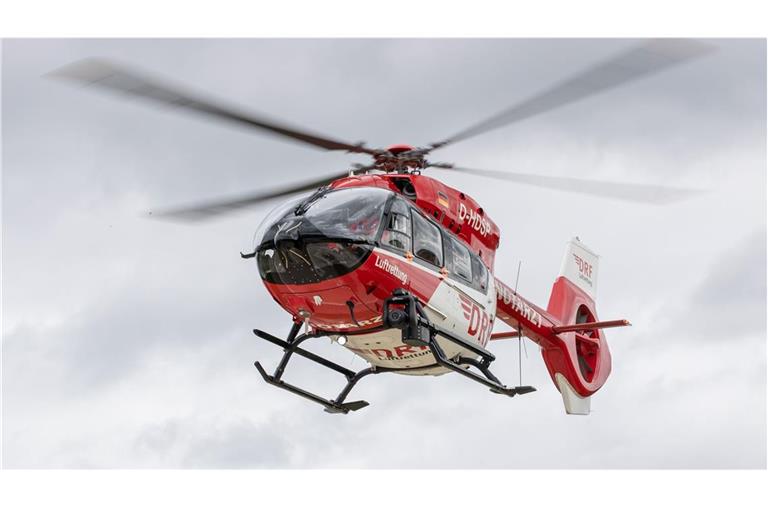 Auch ein Rettungshubschrauber war im Einsatz. (Symbolbild)