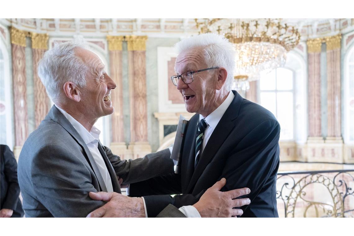 Auch Ex-Freiburg-Trainer Christian Streich war unter den Gästen.