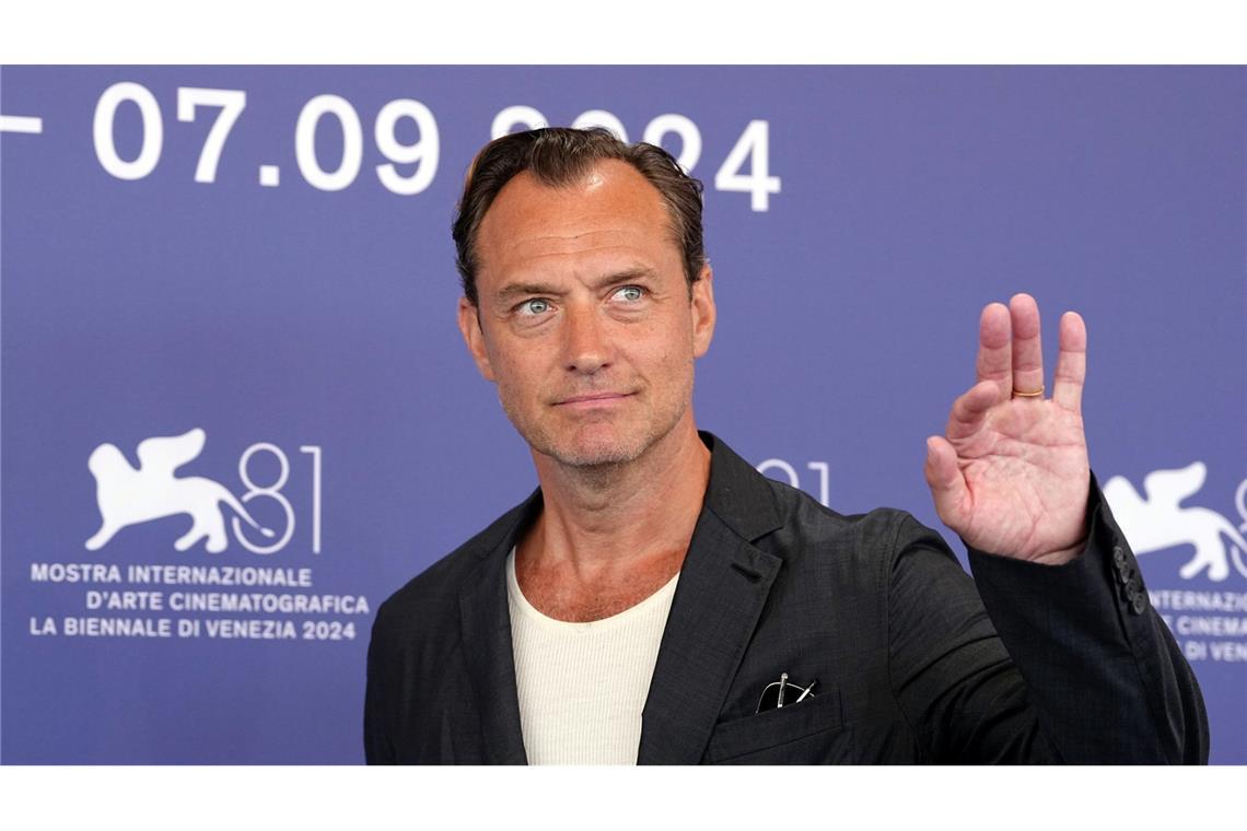 Auch im vergangenen Jahr kam Jude Law mit einem Film nach Venedig (Archivbild).