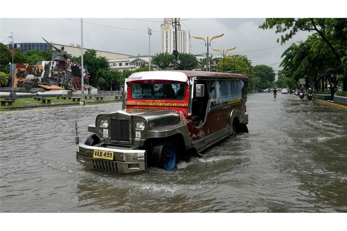 Auch in der Hauptstadt Manila standen viele Straßen unter Wasser.