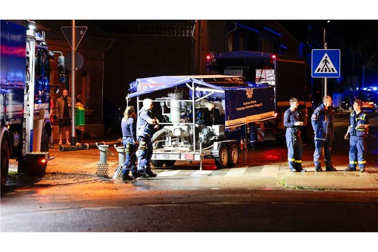 Auch in Erftstadt im Rhein-Erft-Kreis gab es zahlreiche Einsätze für die Rettungskräfte.