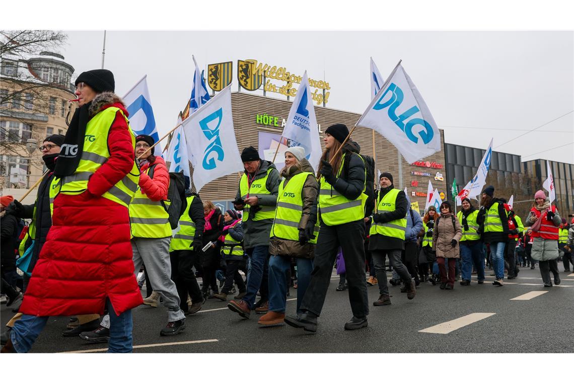 Auch in Leipzig wurde gestreikt.