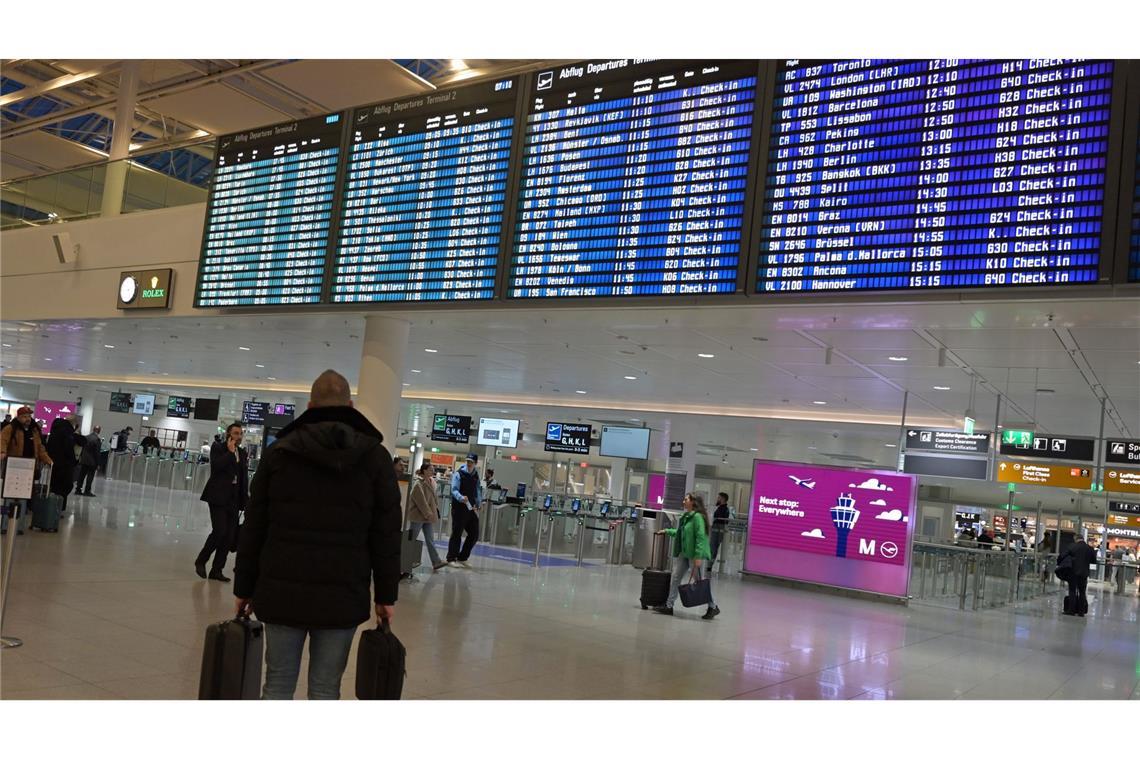 Auch in München fallen Hunderte Flüge aus.
