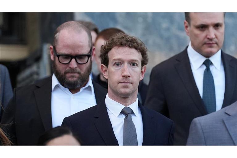Auch Meta-Chef Mark Zuckerberg wurde in dem Prozess vor Geschworenen befragt. (Archivbild)