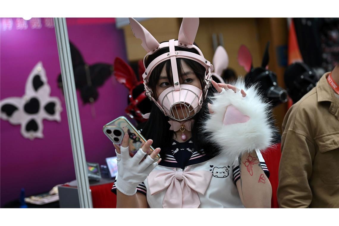 Auch niedliche Masken und Kostüme waren bei der Messe vertreten.