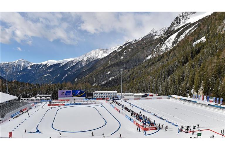 Auf 1.600 Metern Höhe geht es in Antholz ab Sonntag um die Olympiasiege. (Archivbild)