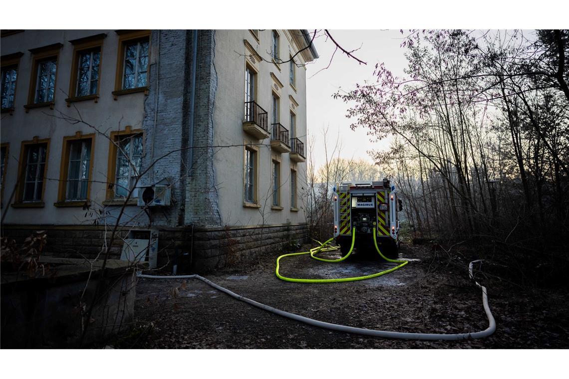 Auf dem Bogensee-Areal ist ein Brand ausgebrochen.