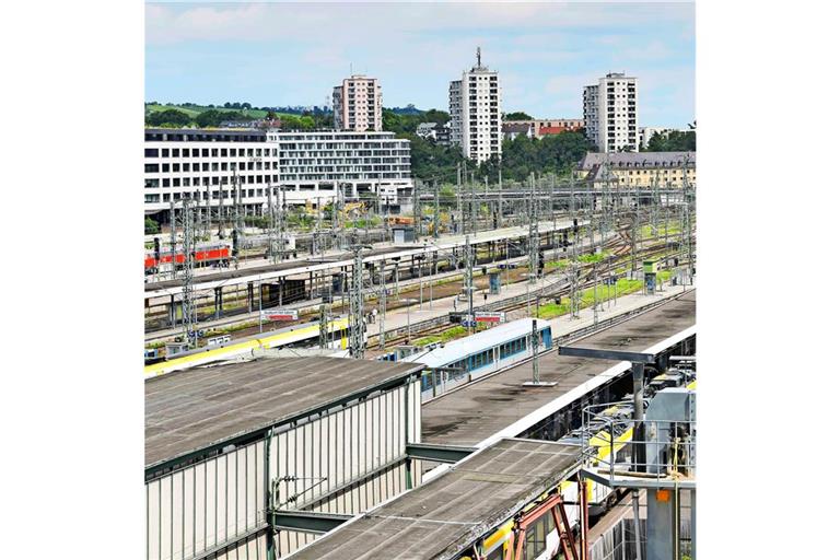 Auf den elf Hektar Gleisflächen direkt am Stuttgarter Hauptbahnhof soll das Europaquartier entstehen.