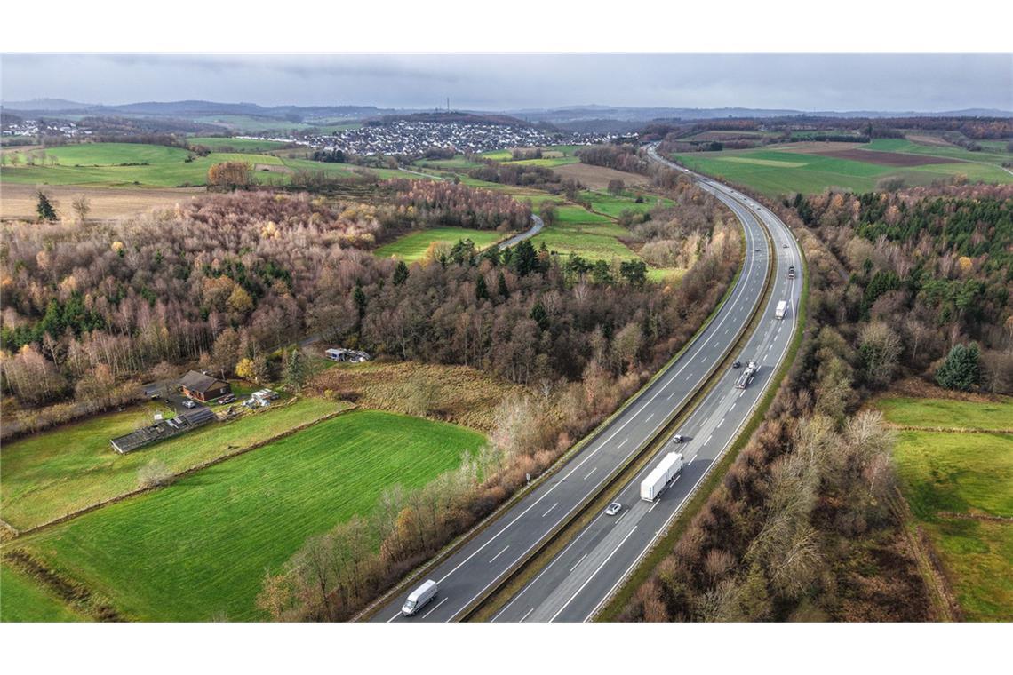 Auf der A45 wurden Körperteile gefunden.