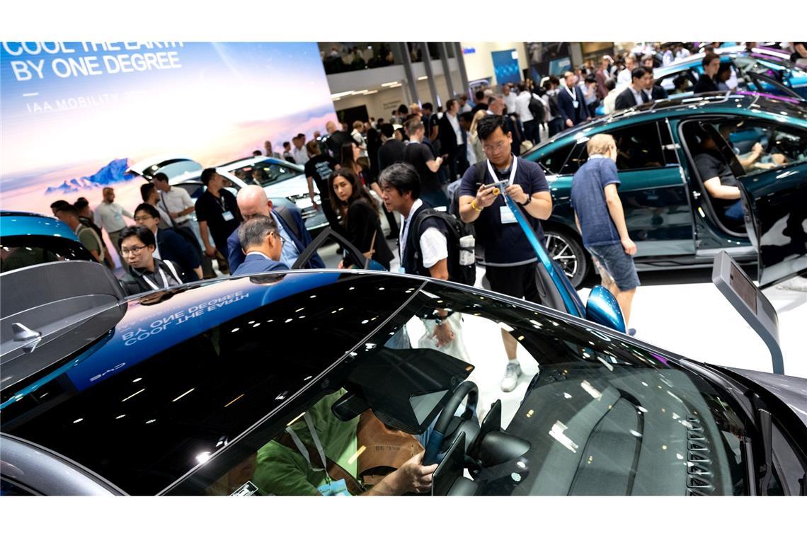 Messe IAA Mobility mit 20 Prozent mehr Anmeldungen Auf der IAA 2025 ist auch wieder ein chinesischer Autokongress geplant. (Archivbild)