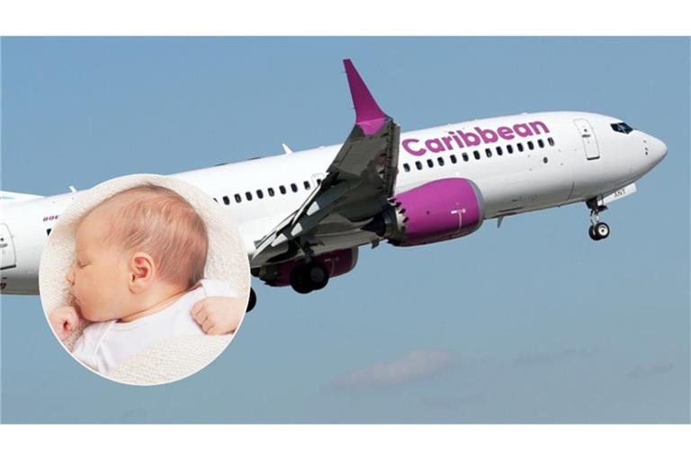 Auf einem Flug von Caribbean Airlines von Jamaika nach New York kam ein Baby zur Welt. (Symbolbilder)