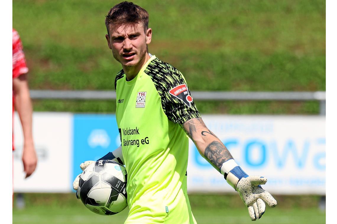 TSG Backnang: Bei diesem Caruso zählt nicht die Stimme Auf einem sehr guten Weg bei den TSG-Fußballern: Torhüter Enrico Caruso. Foto: Alexander Becher