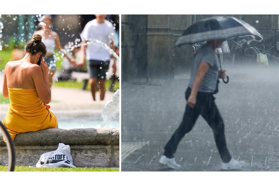 Bis zu 31 Grad am Freitag, dann Temperatursturz und Starkregen Auf Sonne am Freitag folgt am Wochenende Starkregen.