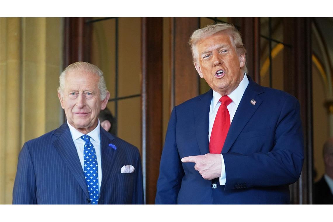 Auftritt in Windsor: Trump neben König Charles III.
