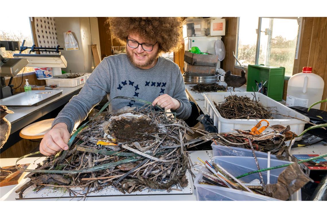 Verpackungen von 1994 - Blässhühner recyceln Plastik Auke-Florian Hiemstra untersucht Vogelnester wissenschaftlich und macht dabei erstaunliche Entdeckungen.