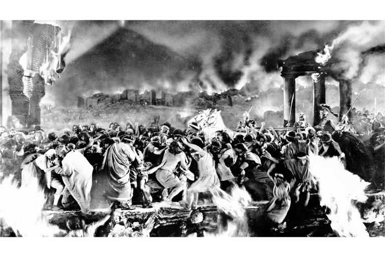 Ausbruch des Vesuv: Szene aus dem Hollywood-Film „The Last Days of Pompeji“ aus dem Jahr 1935.