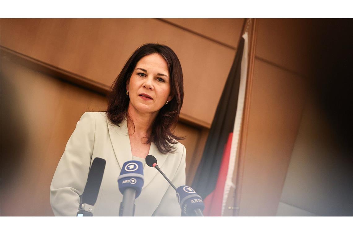Baerbock verteidigt UN-Job in New York Außenministerin Annalena Baerbock