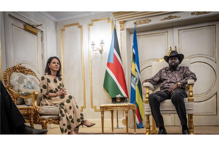 Außenministerin, trifft mit Salva Kiir Mayardit, Präsident des Südsudan, zu einem Gespräch zusammen. (Archiv)