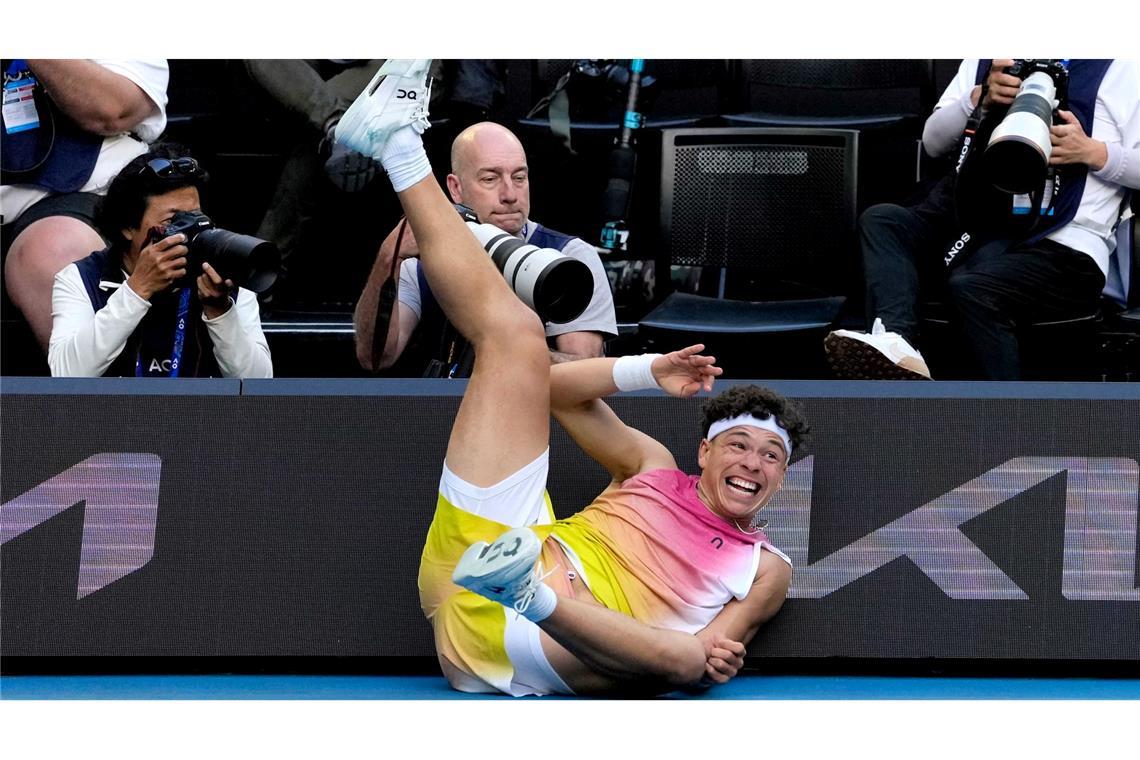 Bilder des Tages Australian Open: Voller Einsatz von Ben Shelton