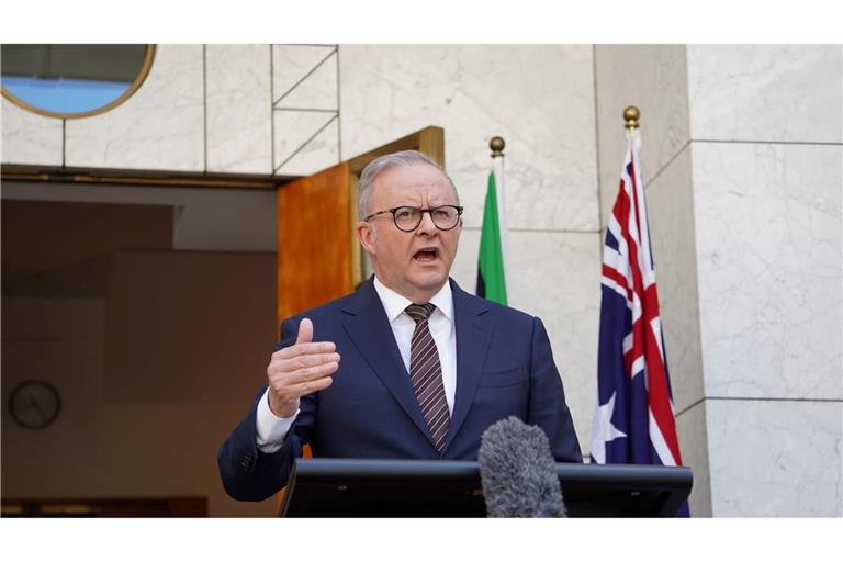 Australiens Premier Albanese lässt nach dem Terroranschlag die Arbeit der Geheimdienste und Strafverfolgungsbehörden überprüfen. (Archivbild)